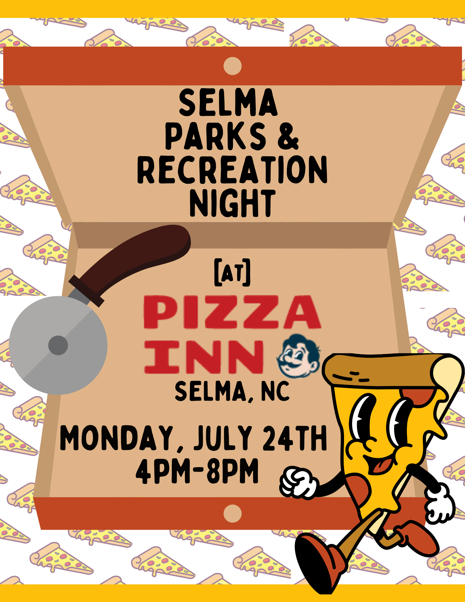 Selma Parks & Rec Night at Pizza Inn Town of Selma