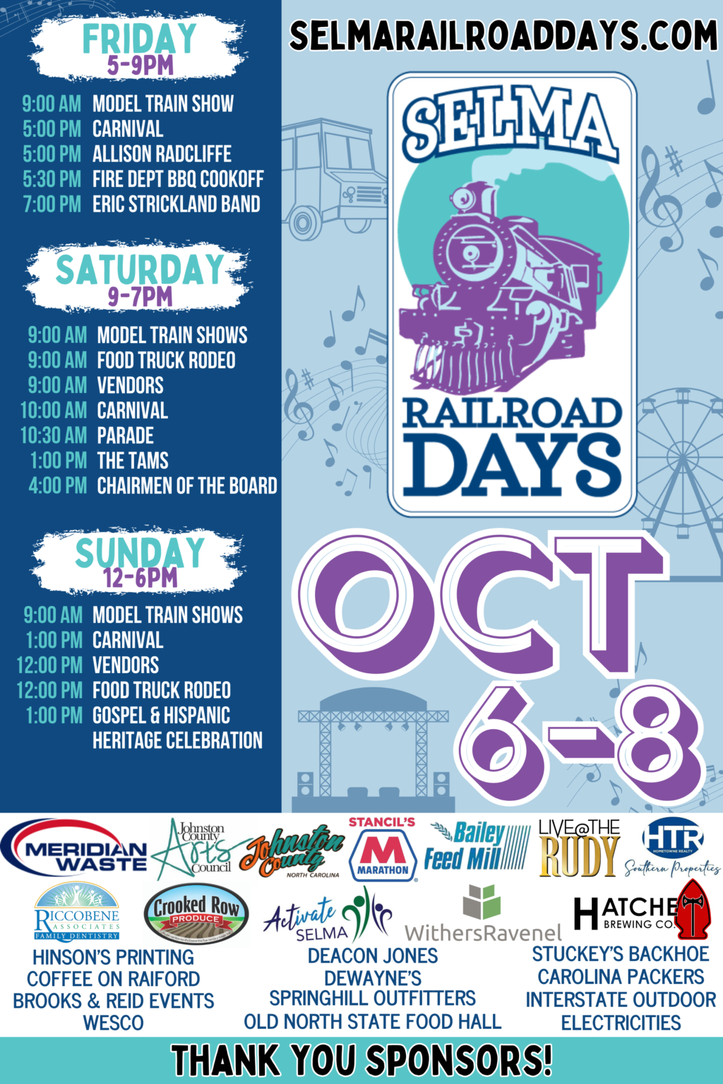 48TH ANNUAL SELMA RAILROAD DAYS - Town of Selma